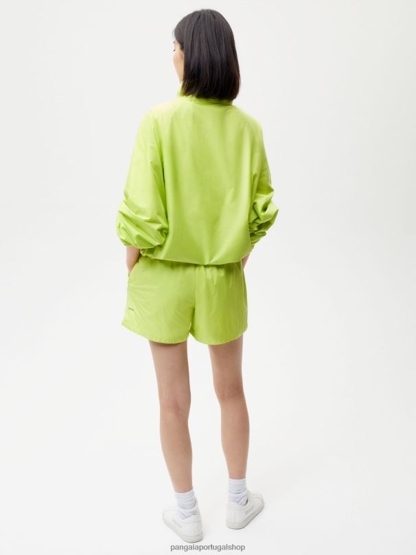 shorts de náilon de degradação aprimorada mulheres Pangaia JJJ8D271 verde limão roupas