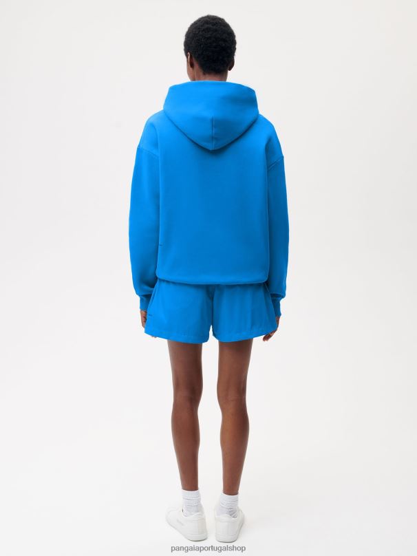shorts de náilon reciclado mulheres Pangaia JJJ8D240 azul cerúleo roupas