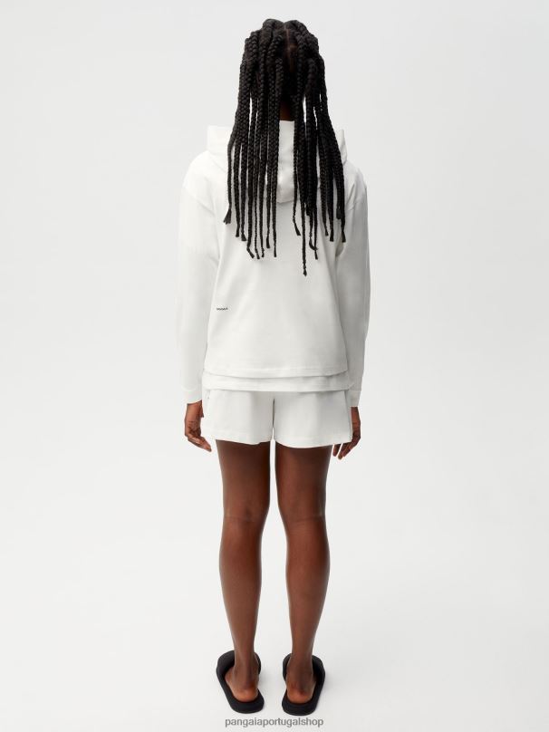 shorts de pijama de algodão orgânico com fibra c mulheres Pangaia JJJ8D236 off white roupas