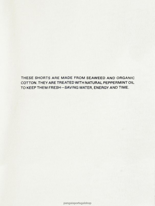 shorts de pijama de algodão orgânico com fibra c mulheres Pangaia JJJ8D236 off white roupas