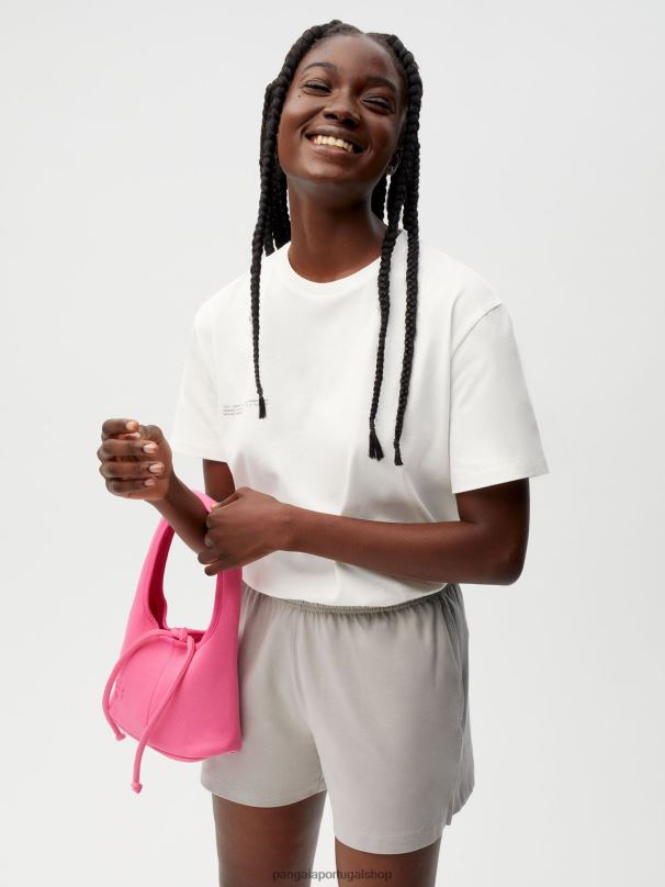 shorts de pijama de algodão orgânico com fibra c mulheres Pangaia JJJ8D434 pedra roupas