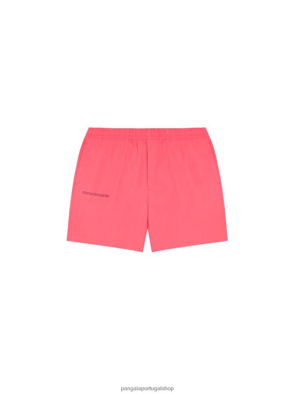 shorts elásticos de popelina de algodão orgânico mulheres Pangaia JJJ8D273 lótus rosa roupas