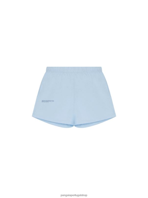 shorts soltos de pijama de algodão orgânico mulheres Pangaia JJJ8D436 pedra da lua azul roupas