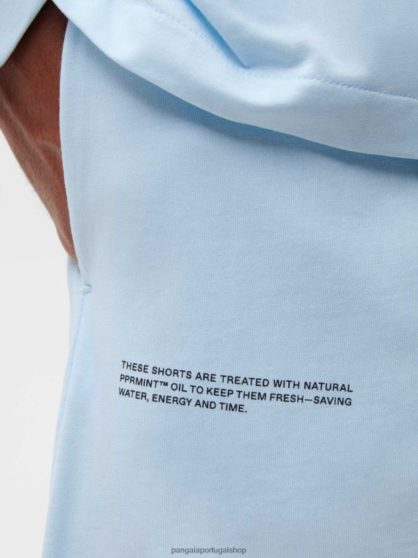 shorts soltos de pijama de algodão orgânico mulheres Pangaia JJJ8D436 pedra da lua azul roupas