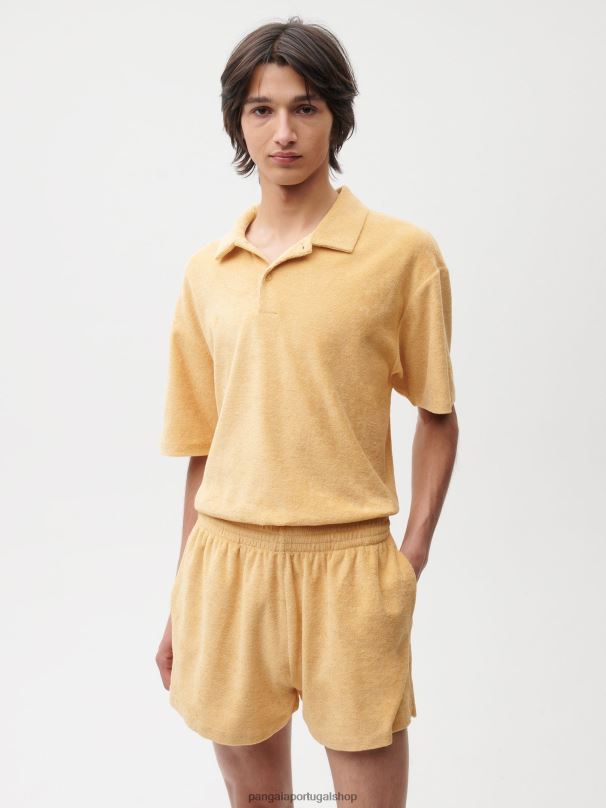 shorts toalha mulheres Pangaia JJJ8D282 areia escura roupas