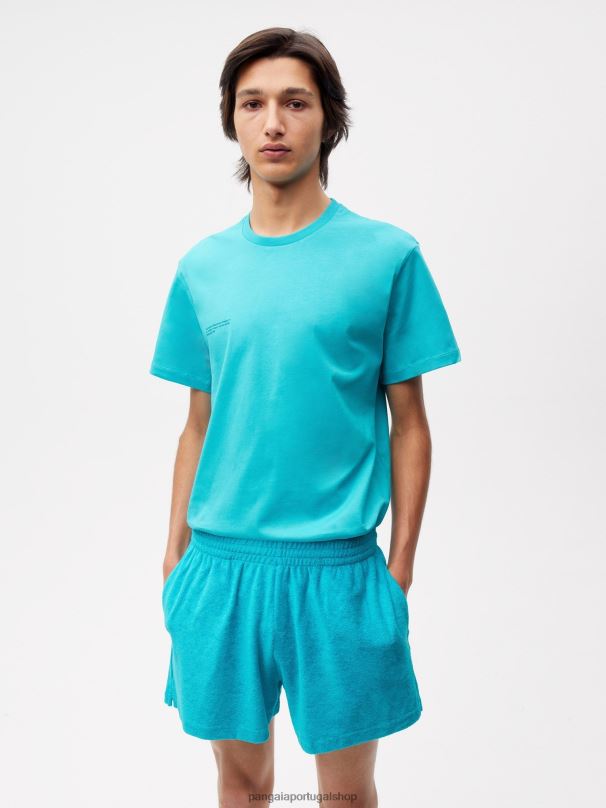 shorts toalha mulheres Pangaia JJJ8D288 azul pavão roupas