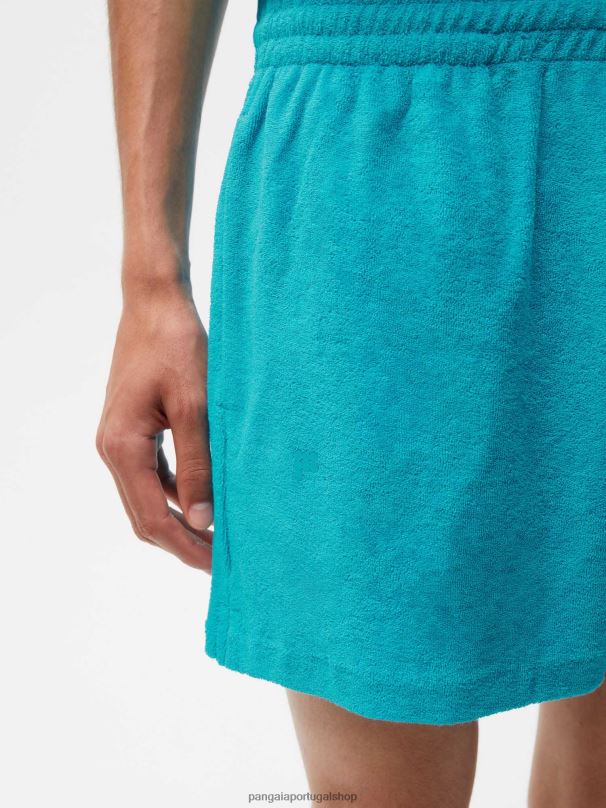 shorts toalha mulheres Pangaia JJJ8D288 azul pavão roupas