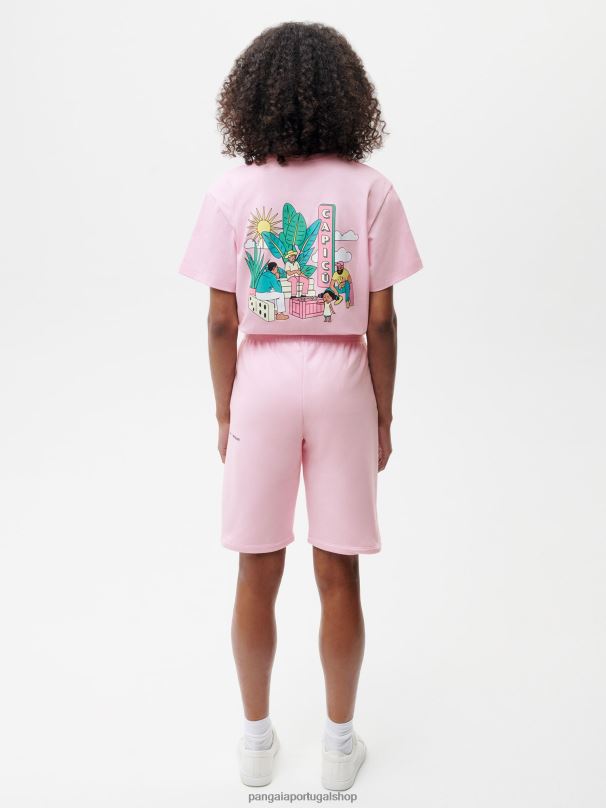 x roberto lugo 365 shorts longos mulheres Pangaia JJJ8D228 funghi rosa roupas