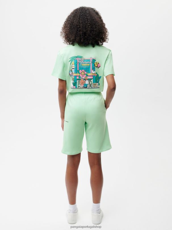 x roberto lugo 365 shorts longos mulheres Pangaia JJJ8D279 lagoa azul roupas