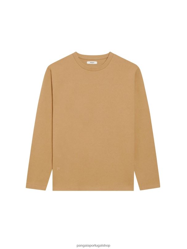 jersey de lã reciclada - blusa de manga longa mulheres Pangaia JJJ8D206 marrom roupas