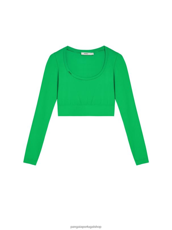 motion x blusa manga longa mulheres Pangaia JJJ8D217 Jade verde roupas