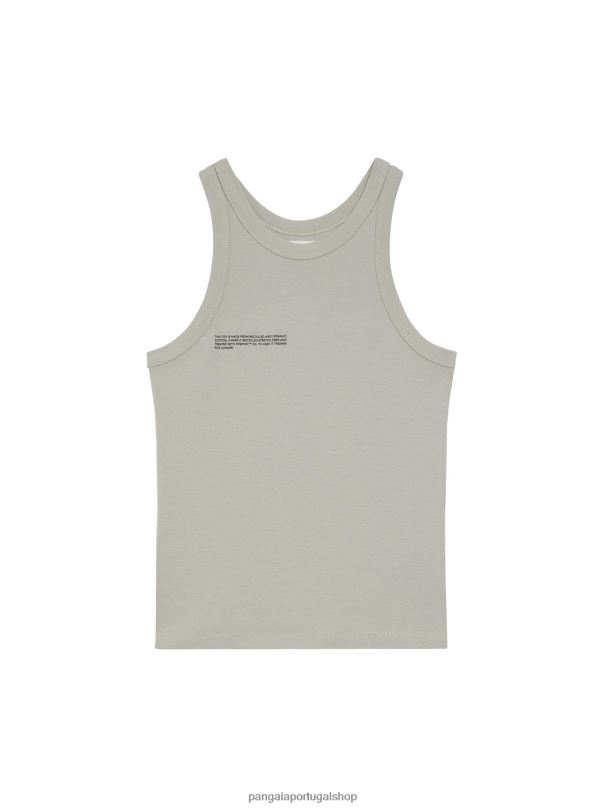 regata de algodão reciclado mulheres Pangaia JJJ8D125 pedra roupas