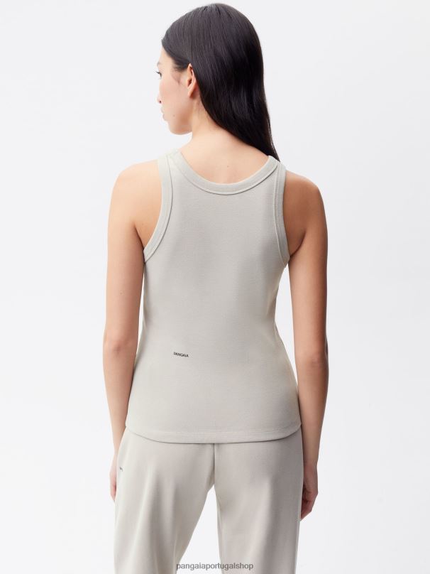 regata de algodão reciclado mulheres Pangaia JJJ8D125 pedra roupas