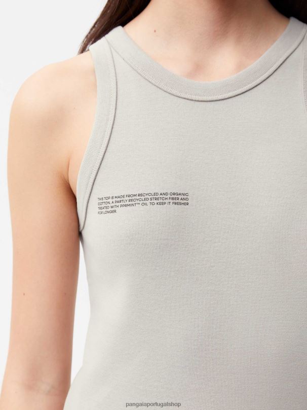 regata de algodão reciclado mulheres Pangaia JJJ8D125 pedra roupas