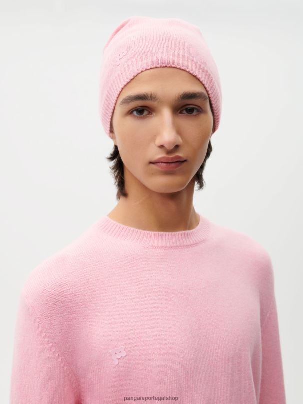gorro de caxemira reciclado unissex Pangaia JJJ8D503 sakura rosa acessórios