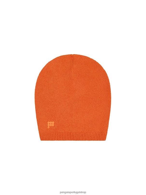 gorro de caxemira reciclado unissex Pangaia JJJ8D505 laranja canela acessórios